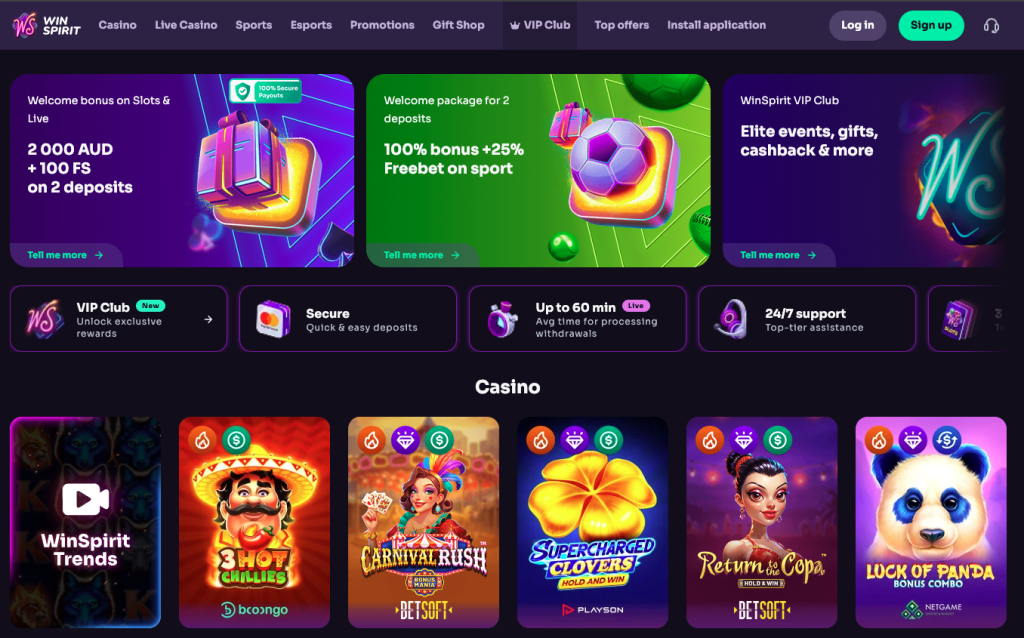 WinSpirit casino Australia